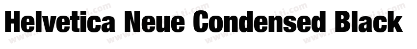 Helvetica Neue Condensed Black Ital字体转换